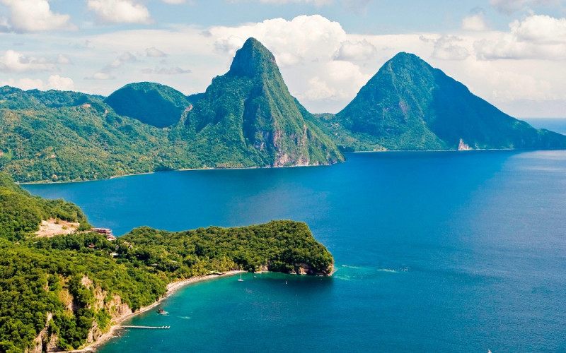 St-Lucia Les Pitons./ Fuente: GEORGINA CRUZ