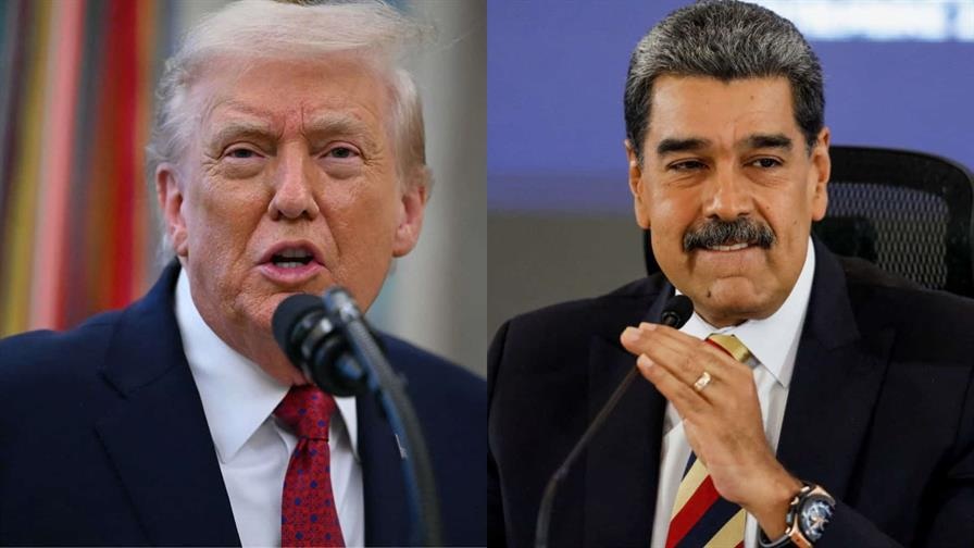 El presidente de Estados Unidos Donald Trump y su homólogo venezolano, Nicolás Maduro. (FUENTE EXTERNA)